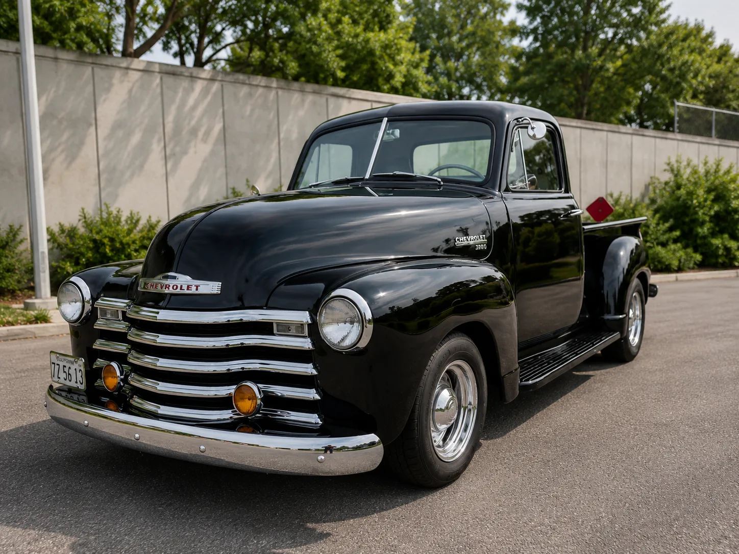 Black Chevrolet 3100 Pickup