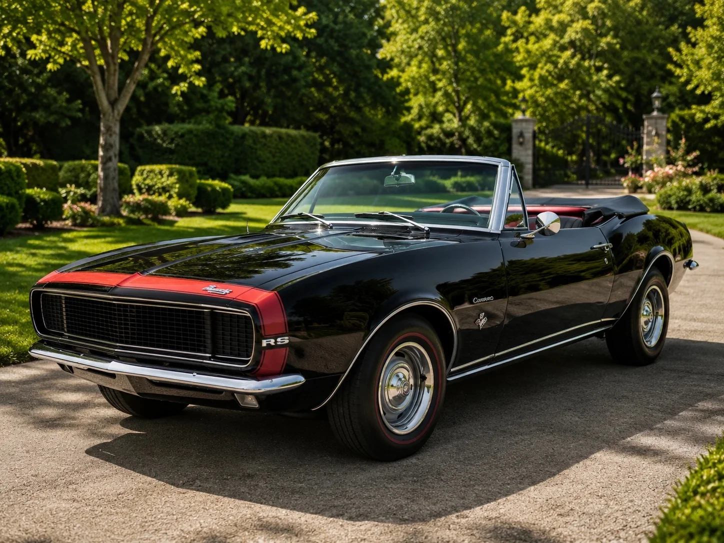 Black Chevrolet Camaro Convertible
