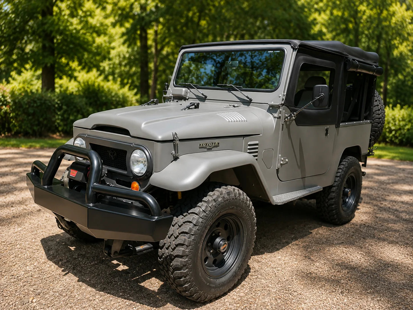 Gray Toyota Land Cruiser