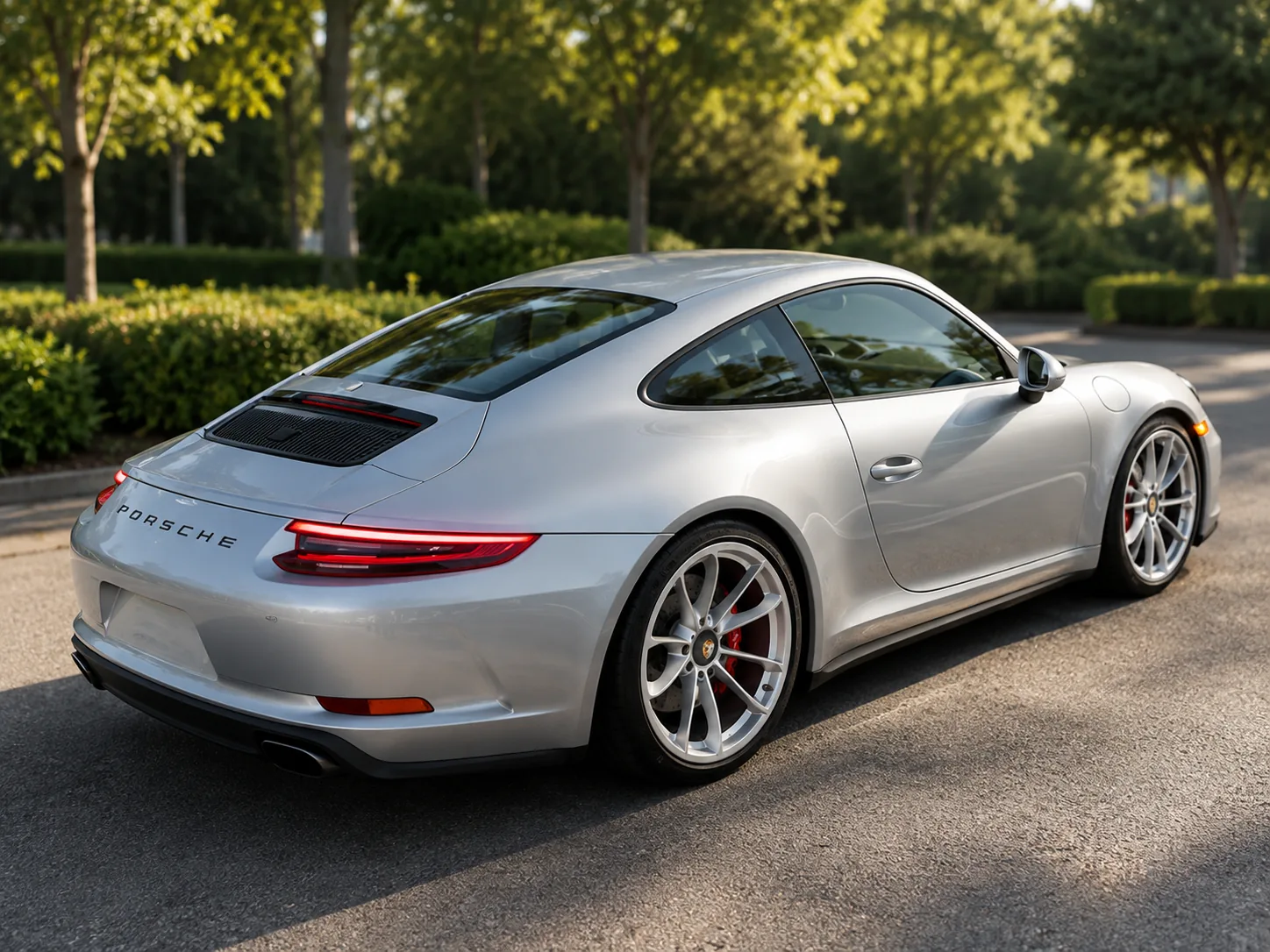 Silver Porsche 911 GT3